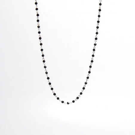 Ogri ai ketting | Surinaamse zwarte kralen ketting