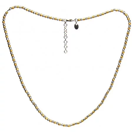 Bi-color diamond cut ketting | Surinaamse balletjes ketting