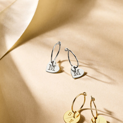 initiaal oorbellen kado cadeau