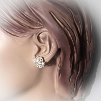 Grote mattenklopper oorbellen | Grote Surinaamse oorbellen | Sranang sieraden 2