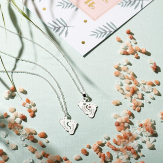 Zilveren mama sieraad met geboortestenen | Zilveren hanger cadeau 2