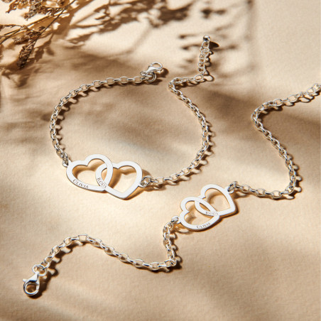 Zilveren moeder dochter armband | Goedkope moeder dochter sieraden