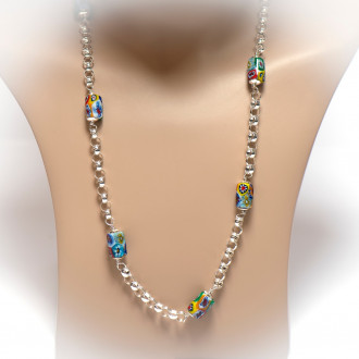 Ala kondre ketting zilver | Ala kondre ketting kralen 2