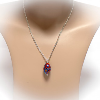 Surinaamse ketting ala kondre kraal hanger | Ala kondre ketting 2