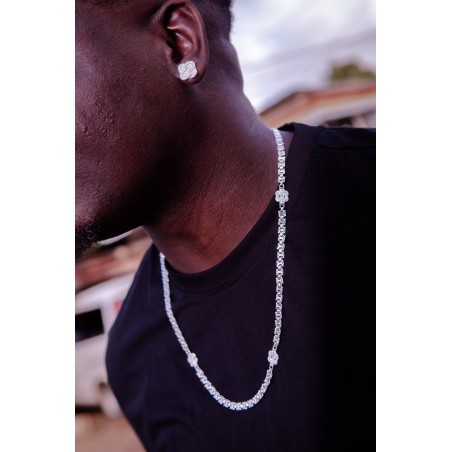 Grote mattenklopper oorbellen zilver | Surinaamse oorbellen | Surinaamse sieraden