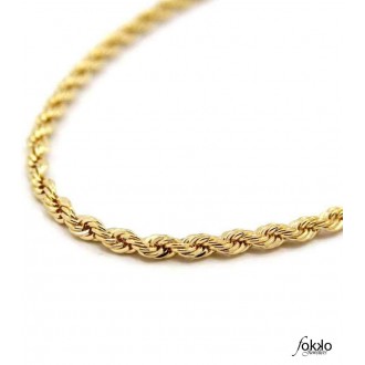 Uitdrukkelijk opleiding nood Gouden tara te ketting / gouden rope chain 4 mm bestel je bij ons v...