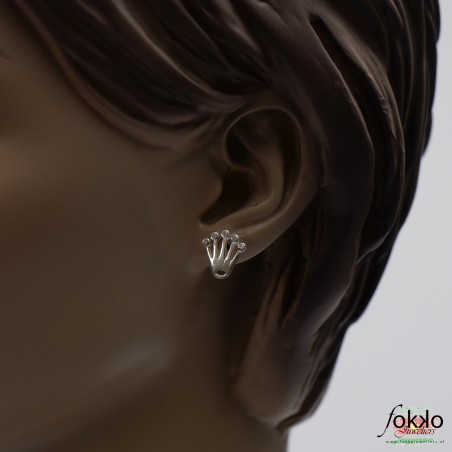 rolex crown earrings