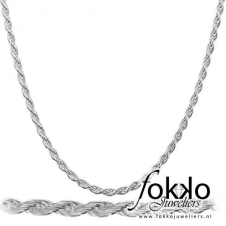 Rope chain zilver | Surinaamse rope chain | Koord ketting | Rope chain heren