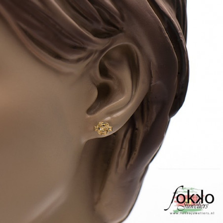 Sranang goud | Gouden Surinaamse oorbellen | Su goud