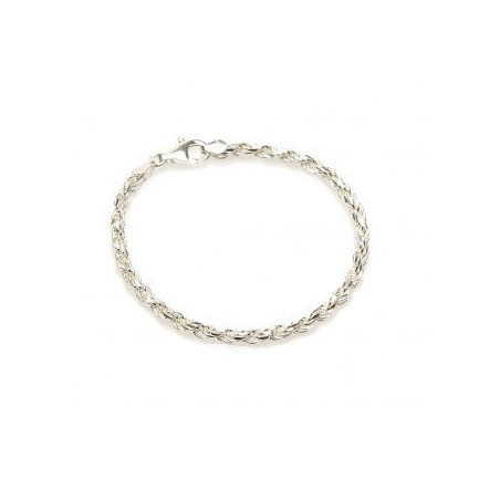 Rope armband zilver | Rope chain zilver