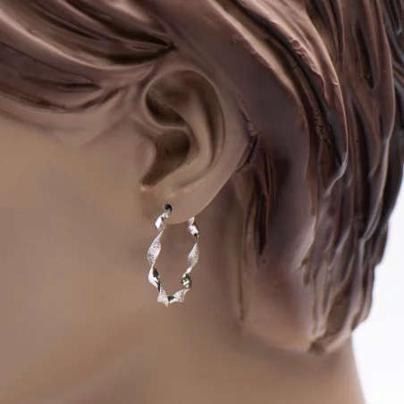 Surinaamse creolen oorbellen | Creool oorbellen zilver | Creool oorringen