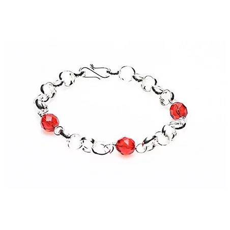 Lontai armband rode kralen | Surinaamse babyarmband | Surinaamse babysieraden