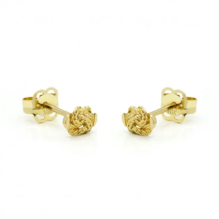 18 karaat gouden baby mattenklopper oorbellen | Surinaams 18K goud