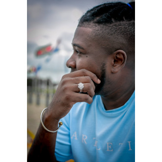 Mattenklopper ring | Surinaamse ring | Mattenklopper ring swarovski stenen 2